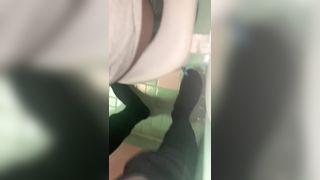 Amateur black girl shitting in the toilet