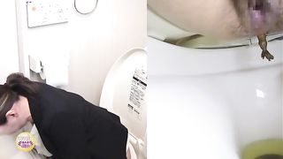 Cheeky Japanese babes pooping heavily