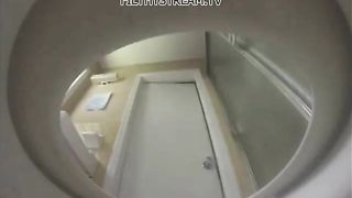 Big ass pooping and farting in the toilet
