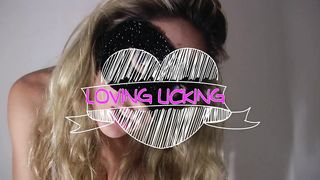 Amateur brunette milf licking her tasty poop