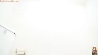 Very cute Nurse pooping in the toilet