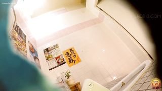 Hot Japanese babe with wet hairy pussy poop