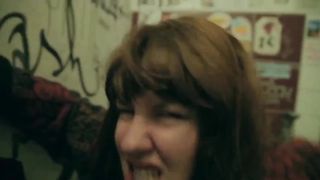 Crazy Woman poops in Cafes Toilet