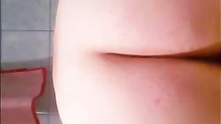 Woman shitting diharrea closeup