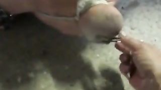 Female slave gets to eat her own shit