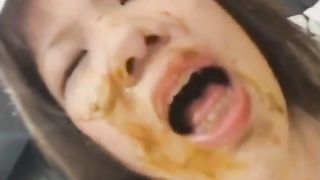Japanese chick fed fresh poop and puke
