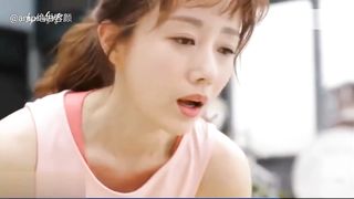 Korean girl has diarrhea during yoga