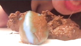 Amateur teen asian scat licking