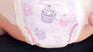 Wife in diaper wants shitty anal fuck