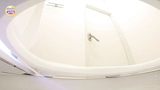 Pretty looking Japanese girl taking out shit