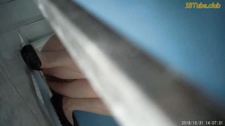 Cute ass Japanese chick in pantyhose pooping