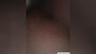 Thick ass babe pooping heavily in closeup