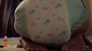 Showing Shit Filled Diaper