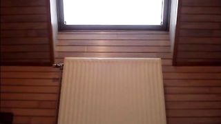 Hot body milf shitting on her legs