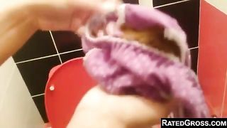 Blonde Russian Mushy Panty Poop & Taste