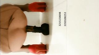 Chinese girl playing with toys