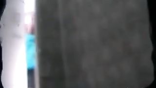 Chubby schoolgirl pooping in closeup