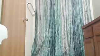 Cutie in a black dress doesn’t make it to the toilet