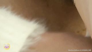 Young Japanese office lady has diarrhea