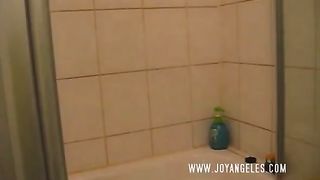 Ebony schoolgirl pooping