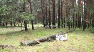 Femdom with Scat and shit eating in the forest