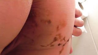 Fresh shit handjob fun at home