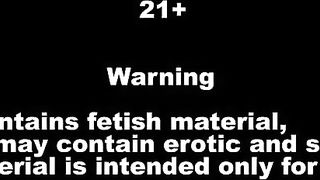 Hot chick in stockings pooping in the glass