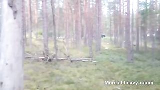 Eating Shit In Forest