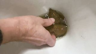 Granny today you can eat from my toilet today