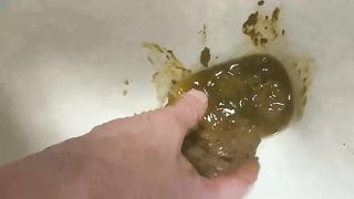 Granny today you can eat from my toilet today