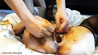 Shit covered wife gets drilled