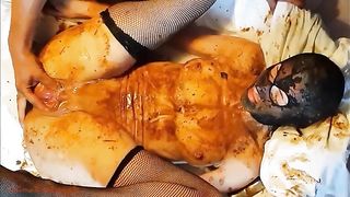 Stinky wife loves hard scat fuck