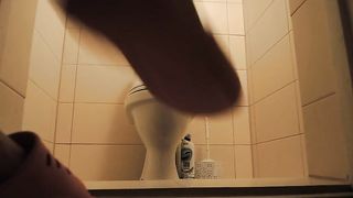 Amateur lady caught pooping in the toilet