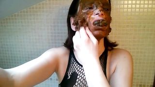 Shit on my face and in my mouth