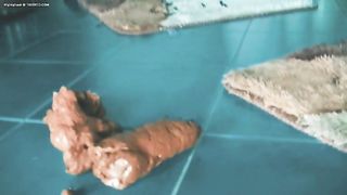 Small asshole makes Monster logs