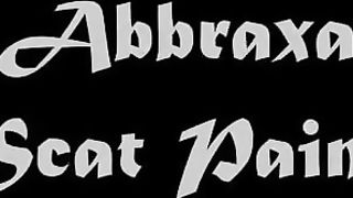 Mature blonde busty playing with her poop