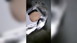 Sexy chick caught pooping from the hidden cam