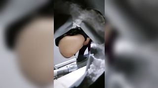 Sexy chick caught pooping from the hidden cam