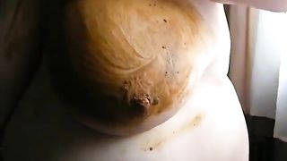 Big boobs bbw playing and smears shit