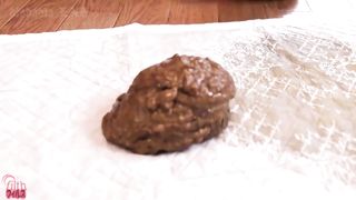 Greedy Japanese schoolgirl pooping