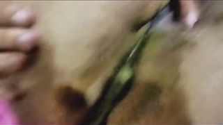 Shit covered asshole closeup