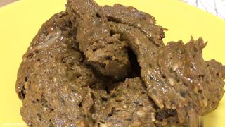 Skinny bitch poop in the plate