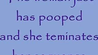 Hot blonde pooping in the toilet