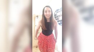 Adorable and sexy teen tinkles