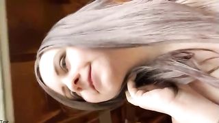 Adorable and sexy teen urinates