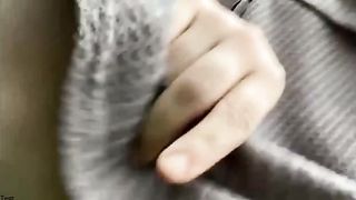 Adorable and sexy teen urinates