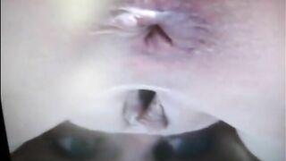 Blonde shit and piss nasty closeup