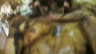 Scat girl masturbates with shit heavily