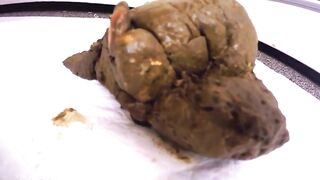 Huge ass Latina pooping