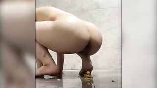 Naked hot babe and hot shit